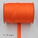 Produktbild Polyester 5/8"(15mm) Satin Schrägband Schrägband einfarbig zum Nähen und Trimmen von Kleidungsstücken 25 Yards/Rolle, 12 orange, 15mm