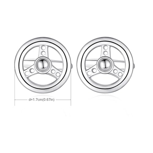 Gemelos para camisa de volante de auto HONEY BEAR plata miniatura 4