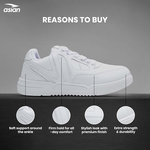 Image of ASIAN Cruzer-02 Men's Sneakers | Stylish Walking Sneakers for Boys & Men | Strong Grip, Comfort Sneakers | Lightweight, Durable Casual Shoes, Travel & College