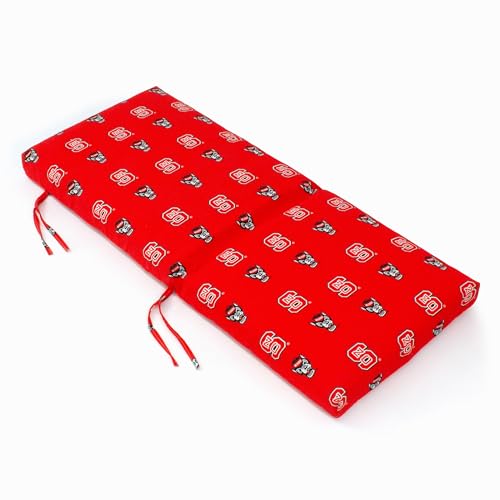 Image of College Covers Everything Comfy North Carolina State Wolfpack 2 Piece Chair Cushion
