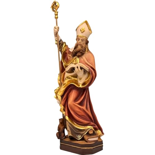 Saint Massimo de Tréviri figurine crèche bois peinte main