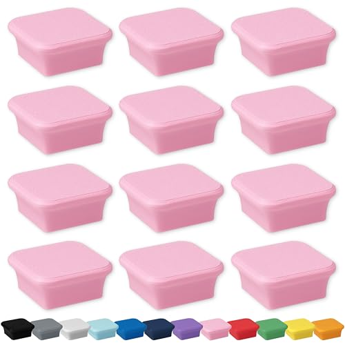 Image of Glassboard Studio MiniBar Magnet - Strong Neodymium Rare Earth Magnets for Fridge, Whiteboard, Locker & Magnetic Glassboards - Ideal for Crafting & Office Use - Strong Fridge Magnets (Blush Pink, 12)