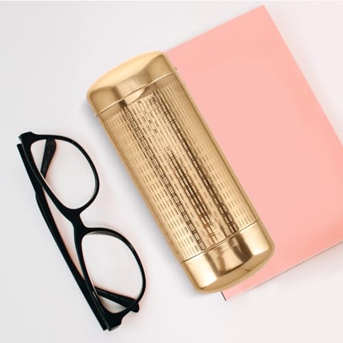 Image of LIFKOME Aluminum Metal Eyeglasses Case Slim Hard Shell Glasses Case Aluminum Sunglasses Case Pocket Glasses Case
