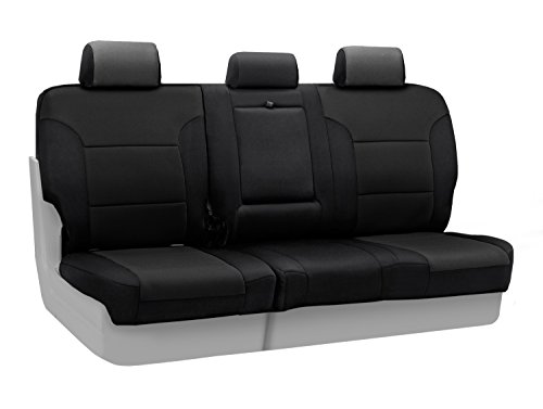 Coverking Custom Fit Rear 60/40 Bench Seat Cover for Select Nissan Murano Models - Neoprene (Black)