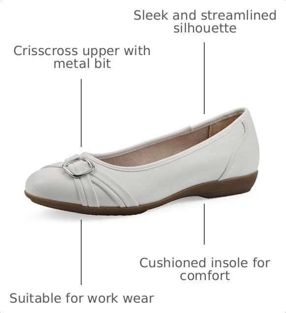 Image of Cliffs by White Mountain Women's Cushioned Calming Ballet Flat