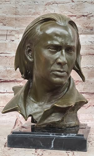 Signed and Numbered Nicolas Cage Bronze Bust Sculpture Hot Cast Movie Memorabilia Artwork Gift Sale Decor by Think Bronze