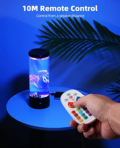 Jellyfish Lava Lamp With Remote Control, Jellyfish Aquarium With 16 Color Changing Modes And 4 Light Settings, Perfect As A Mood Night Light For Home Or Office Decor #TOP3