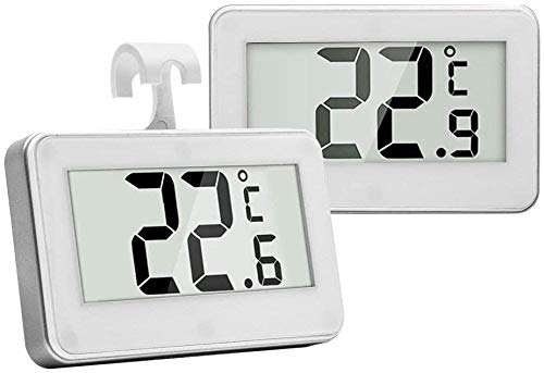 Thermomètre de congélateur XMING blanc en lot de 2 pour réfrigérateur de cuisine