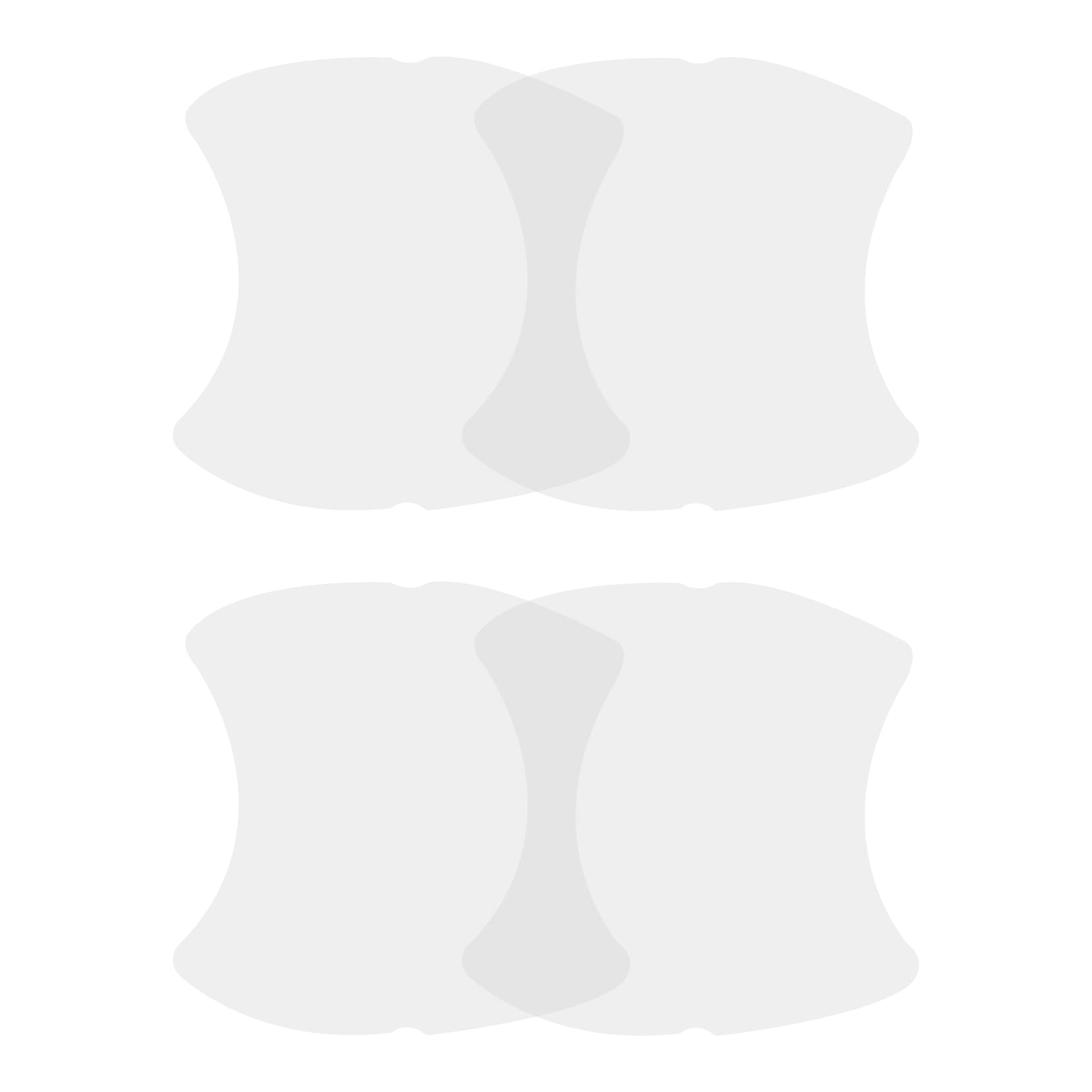 ASUBHA 4PCS Car Door Protector, Universal Waterproof Anti-Scratches Car Door Cup Protector, Transparent, Carbon Fiber Texture, TPU Material