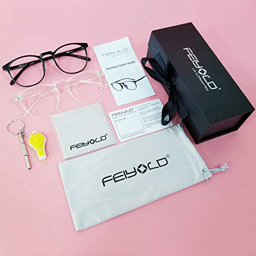 Image of Blue Light Blocking Glasses Women /Men,FDA Approved Anti Eyestrain Computer Gaming Glasses(2Pack)