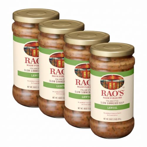 Rao’s Made For Home Italian-Style Lentil Soup, 16 oz (Pack of 4)