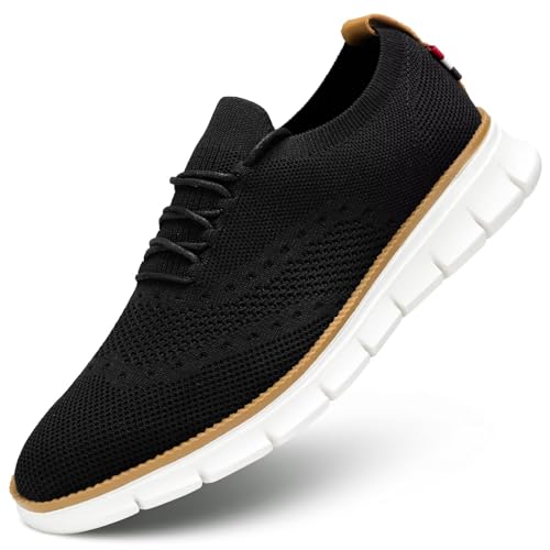 Mens Casual Oxfords Shoes Mesh Fashion Walking Dress Sneakers Work Lightweight Breathable