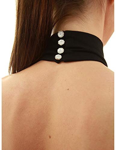 AmélieBoutik Women Halter Turtleneck Open Back Sleeveless Blouse Top3