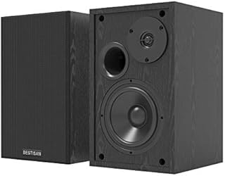 Bookshelf Speakers, BESTISAN Powered Bookshelf Speakers, Bluetooth 5.0 Bookshelf Speakers with Bass Adjustable, 4 Inch Speakers for TV/Computer/Phone/Record Player, 50W Home Studio Speakers, Pair