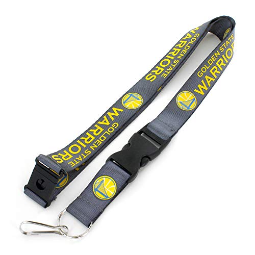 NBA Golden State Warriors Team Lanyard, Charcoal