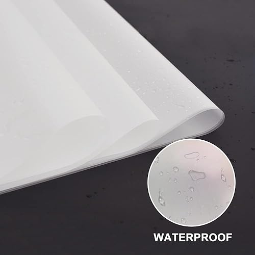 Miniatura 3 de BEISHIDA 20 piezas de papel de regalo floral blanco mate mate para ramo de flores, papel de regalo impermeable para manualidades para suministros de