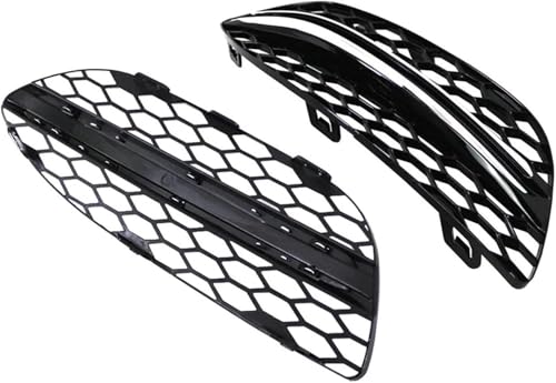 Rejilla delantera para Benz W205 2015-2018, juego de parachoques negro izquierdo y derecho 4