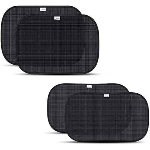 ADORIC 4Pack Car Sun Shades for baby, Car Window Blinds for kids - 2 Pack 50 * 37 cm Plus 2 Pack 50 * 31 cm, Blocks Over 98% of Harmful UV Cover