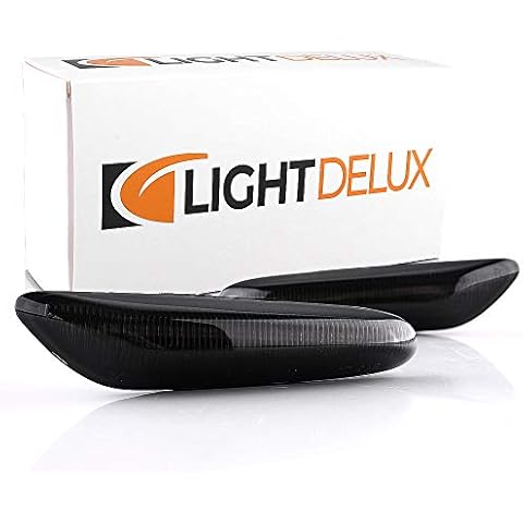 2 x LED Indicator, Side Indicator Light, Dynamic Running Indicator with E-Mark, Black Vision V-173306LG Cover