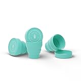 HERA organics HESTIA TO-GO CASE | Etui aus Medizinischem Silikon | Verschließbar, Geruchsneutral & Hygienisch | Klappbar | Wiederverwendbar | Schneller & Sicherer Schwammwechsel