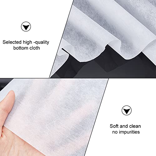 Pandahall 4 Sheets Embroidery Stabilizer Backing Interlining, 1M Fusible Cut Away Stabilizer Interfacing Webbing Non Woven Interfacing White Interfacing Fabric For Sewing Embroidery And Hand Sewing #TOP5
