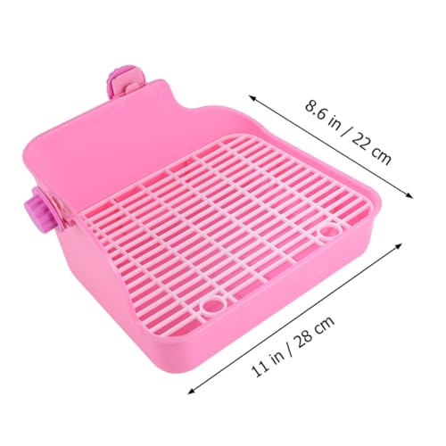ノーブランド品 ハムスターうさぎの四角い便器 犬のおしっこパッド 小型ペットトイレ ペットベビーサークル うさぎトイレ 動物 おむつ ハムスタートイレトレーナー フェレットトイレトレーナー ピンク