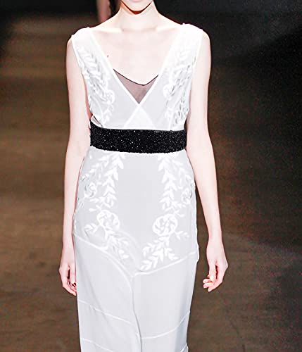 Lovful Stretchy Rhinestone Belt for Women,Crystal Elastic Dress Belt,Sparkle Bling Waist Belt4