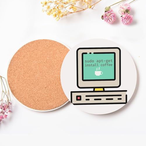 Sudo apt-get install coffee dessous de verre céramique pour bureau