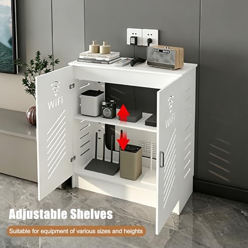 Solution moderne de rangement pour routeur Wi-Fi et câbles - 6