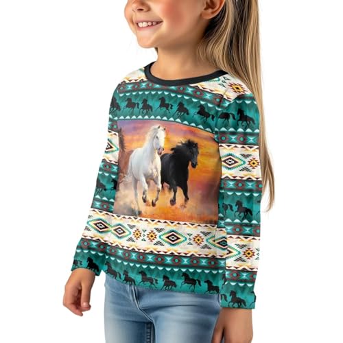 Image of Uourmeti Teens Girls Long Sleeve T Shirts Fall Outfits Boys Active Sportswear Running Tops