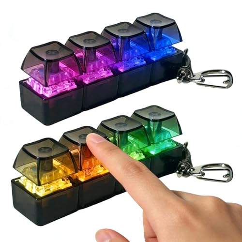 2 Piezas Juguete Antiestrés Teclado Iluminado Teclado Fidget