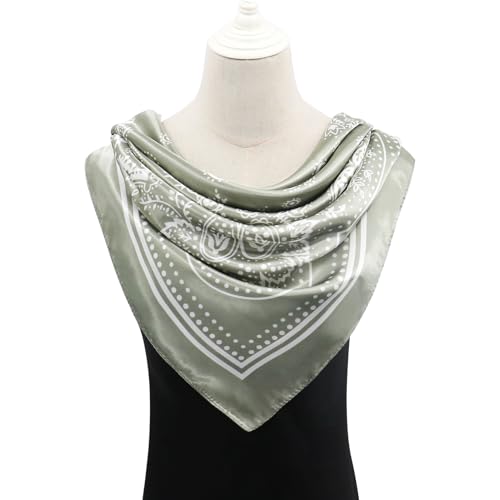 vimate Head Scarf for Women-35 Square Silk Feeling Satin Scarf for Hair Wrapping and Sleeping at Night.3