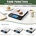 MEIYA Food Scale Grams and Ounces, Plus Size Digital Kitchen Scale for Cooking Baking, 5kg/0.1g High Accurate Gram Scale with USB Charging, 2 Tray, LCD Backlit Display, Stainless Steel Pan Easy Clean