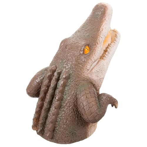 ibasenice Realistic Floating Head Decor Unique Animal Craft Ornament for Pool Alligator Head Model for Garden Decoration Present for Animal Lovers