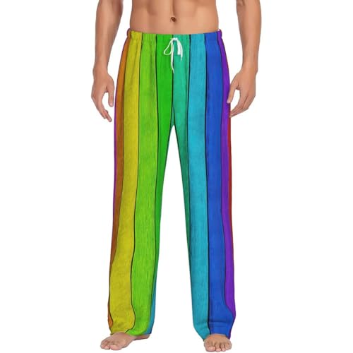 Pantalon de pyjama pour homme arc-en-ciel idéal pour vos dimanches cocooning