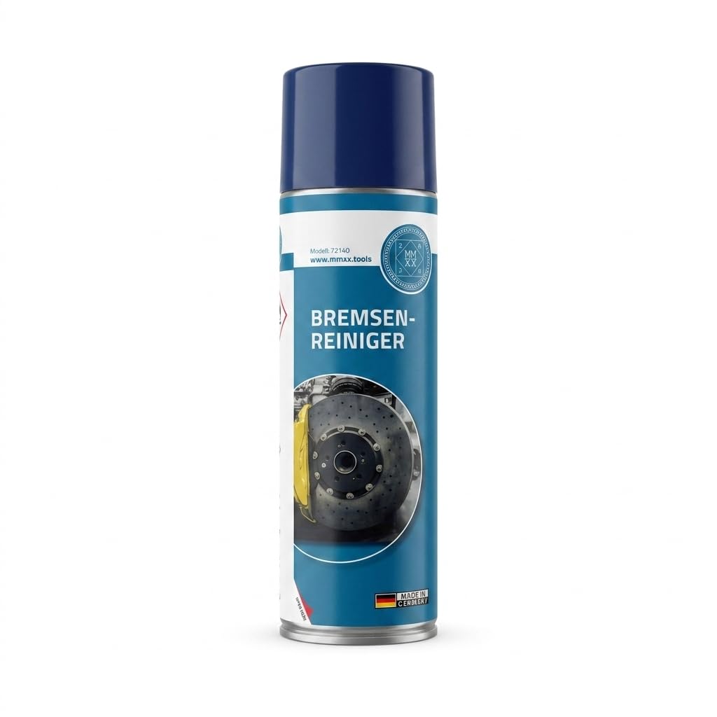MMXX Bremsenreiniger Spray 12x 500 ml | Hochleistungs-Entfetter, Teilereiniger, Kaltreiniger & Montage-Reiniger | Rückstandsfrei & Schnellflüchtig | Made in Germany, Industriequalität