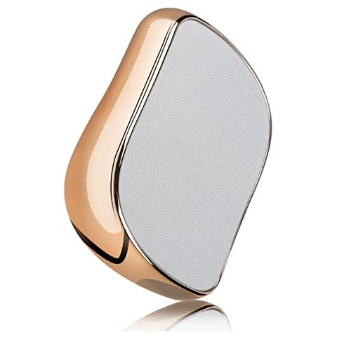 Crystal Hair Eraser Tattoer Painless Hair Eraser Reusable and Washable Magic Hair Remover for Men and Women Hair remomval Tool Hair Removal Device,Upgraded Crystal Panel (Gold) Cover