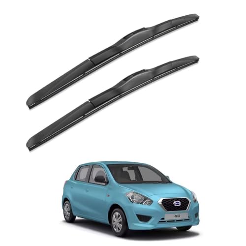 Image of Oshotto Frameless (O.E.M Type) Wiper Blades Compatible with Datsun Go (24 inch / 24 inch)