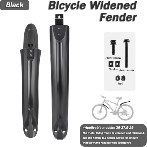 Garde-boue de vélo pour Merida Reacto Evo CF Team 2014 noir réglable - 3
