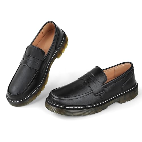CLAKBLRG Women's Loafers Classic Penny Loafers for Women Fashion Driving Moccasins Women