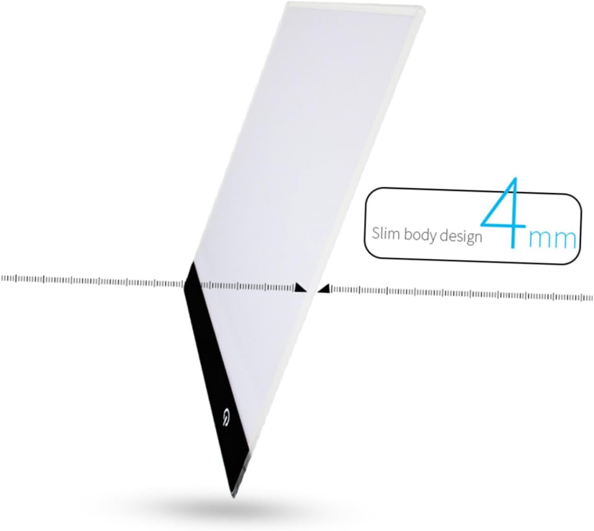 COOLHIYA LED Copy Board Ultra-Thin Portable USB Powered Light Pad Level Brightness LED Tracing Board for Artists Drawing and Sketching