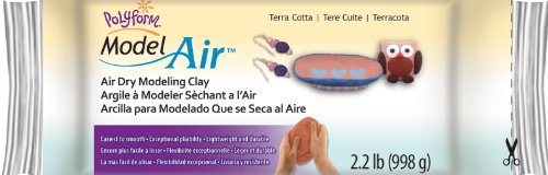 Polyform Model Air Clay 2.2lb-Terra Cotta