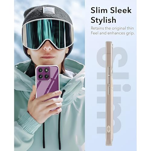 Image of Lifetime Anti-Yellow Clear Back Cover Case for Motorola Edge 60 Pro (Sleek Crystal Hard Back | Shockproof Protection with Camera Protection)