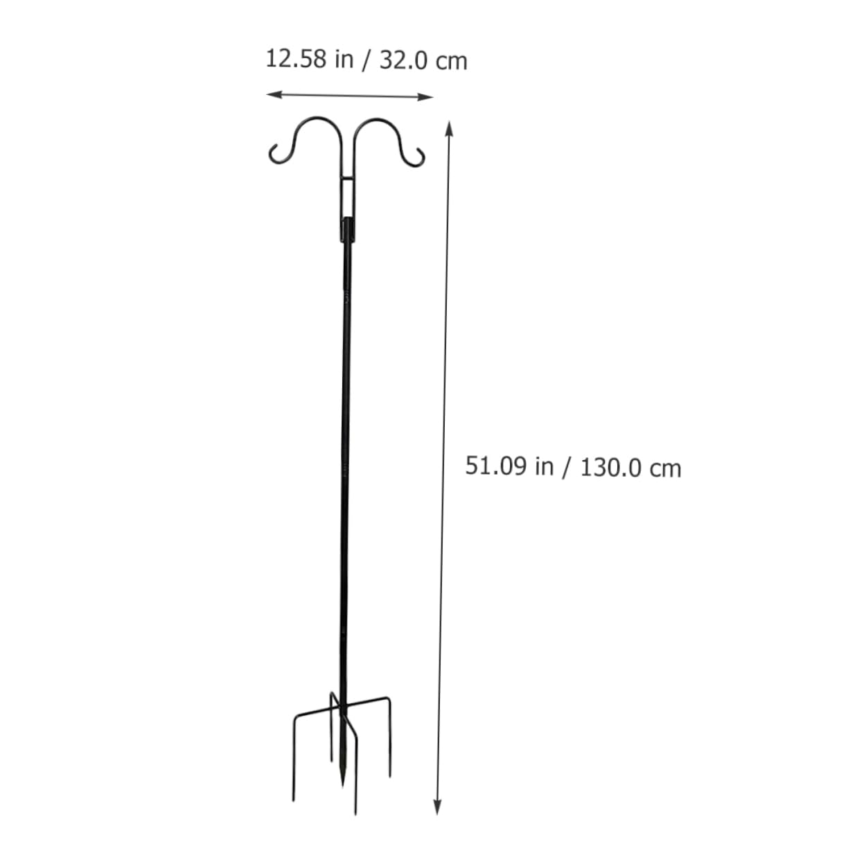 BESTonZON Crochet de Jardin pour Support de Suspension pour Pots de Fleurs et Guirlandes Lumineuses pour Balcon et Terrasse