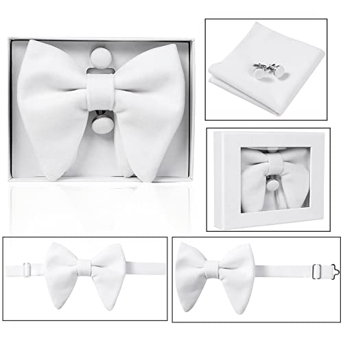Set de corbata de moño de terciopelo para hombre miniatura 2