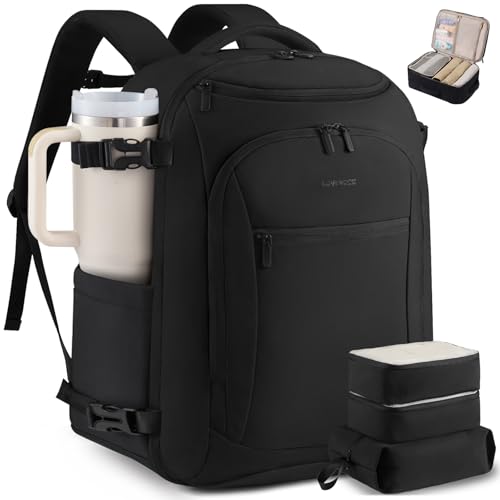 LOVEVOOK 40L Travel Backpack for Women & Men, Airline Approved Carry On Bag