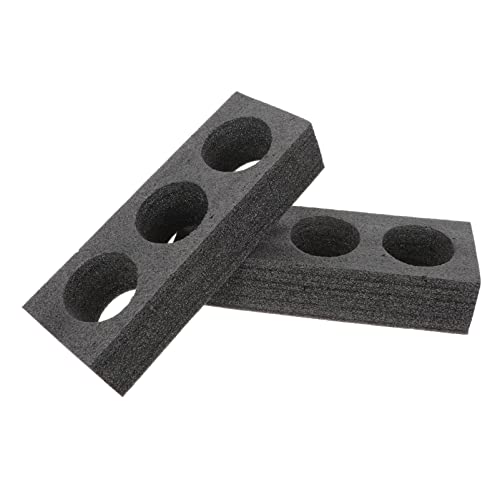 Cup Holder Tray 2Pcs Foam Drink Holders Drink Carrier Tray 3 Holes Hot or Cold Beverage Cup Holder Takeout Packing to Go Drink Holder for Car Food Cup Holder