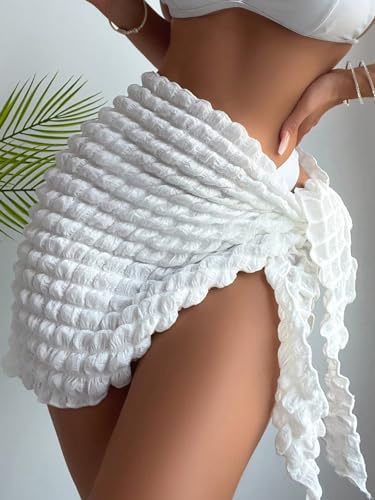 SHENHE Women's Sarong Coverup Short Bathing Suit Wrap Skirt Beach Swimsuit Cover Up4