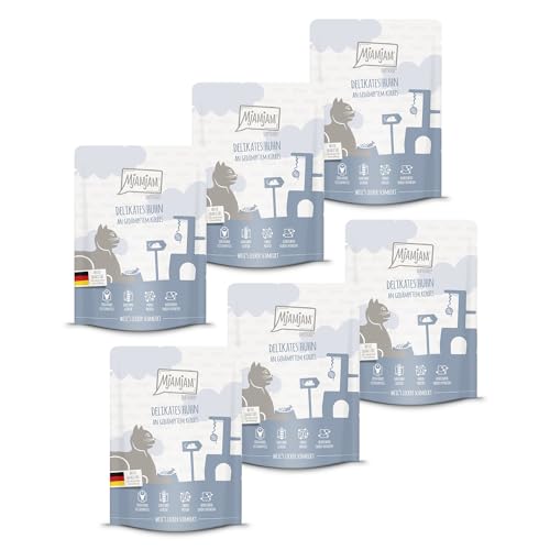 MjAMjAM - Premium Nassfutter für Katzen - Quetschie - delikates Huhn an gedämpftem Kürbis, 6er Pack (6 x 300g)… – Ansicht 1