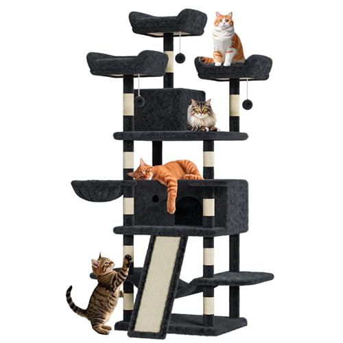 Árbol para gatos multi-nivel de 68.5 in para interiores miniatura 1